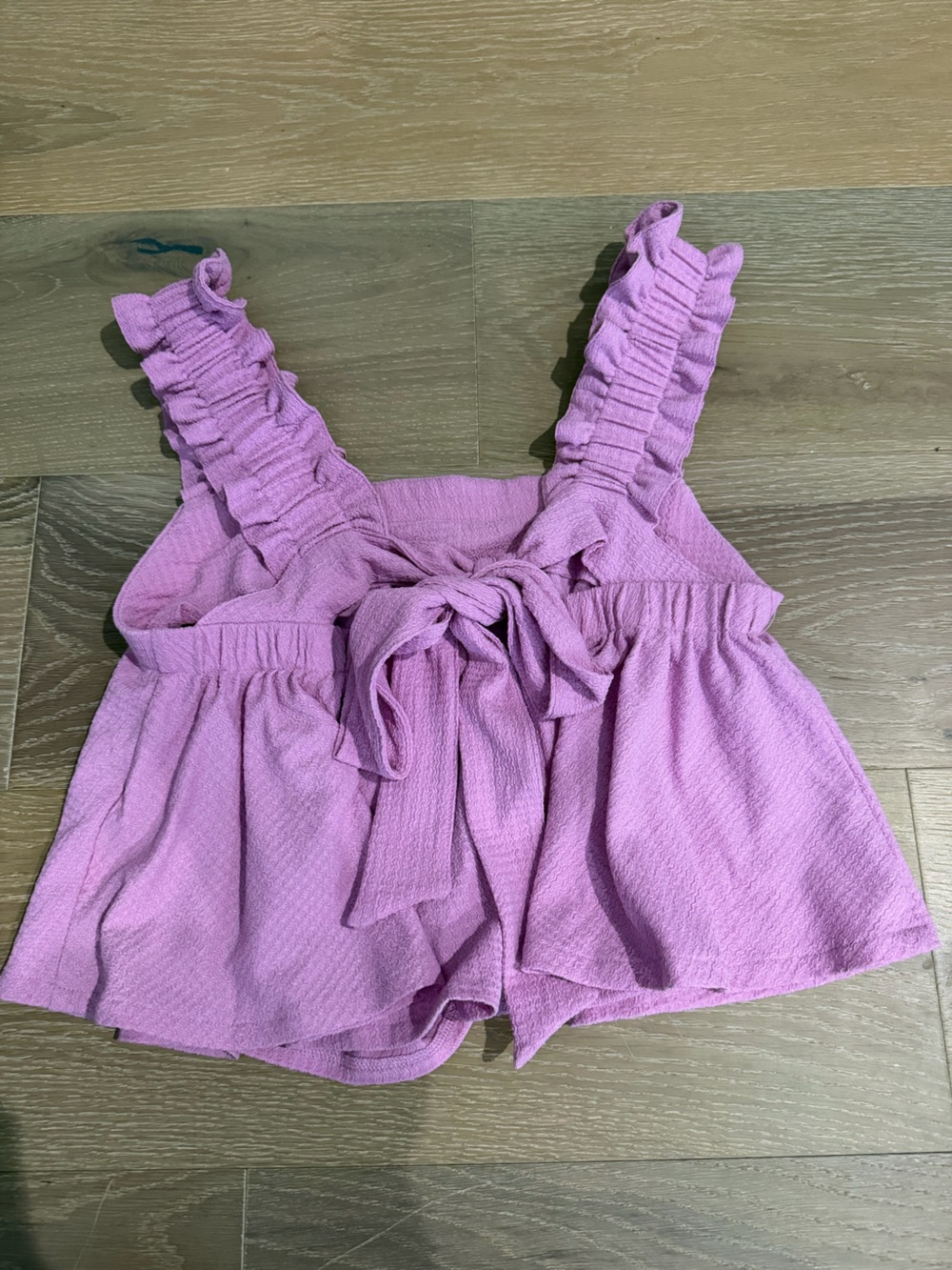 Lilac Ruffled Strap Mini Dress - Picture 3 of 3